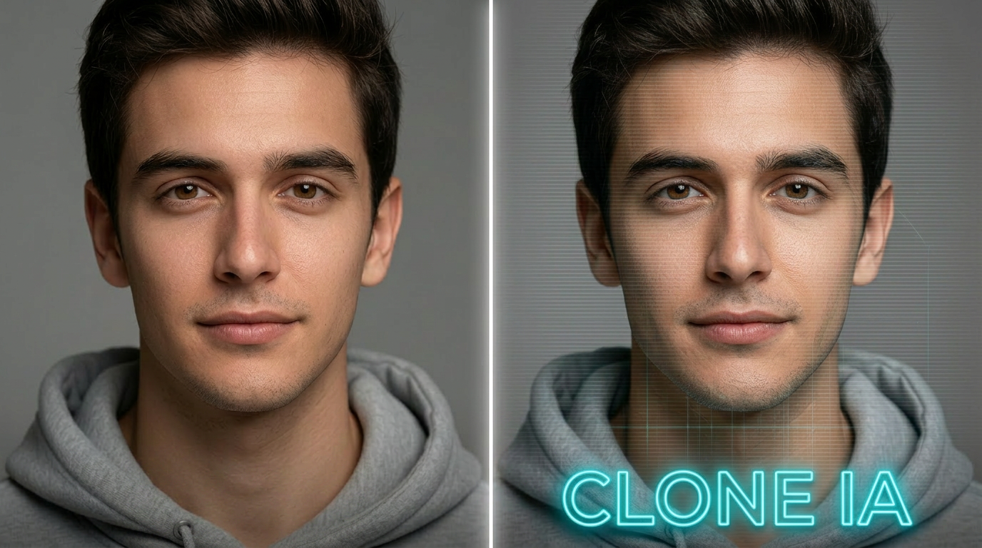 Demonstração do Clone IA — avatar digital criado por inteligência artificial
